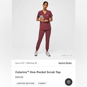 🌟FIGS Scrub Set in Limited Edition Dark Cherry🌟